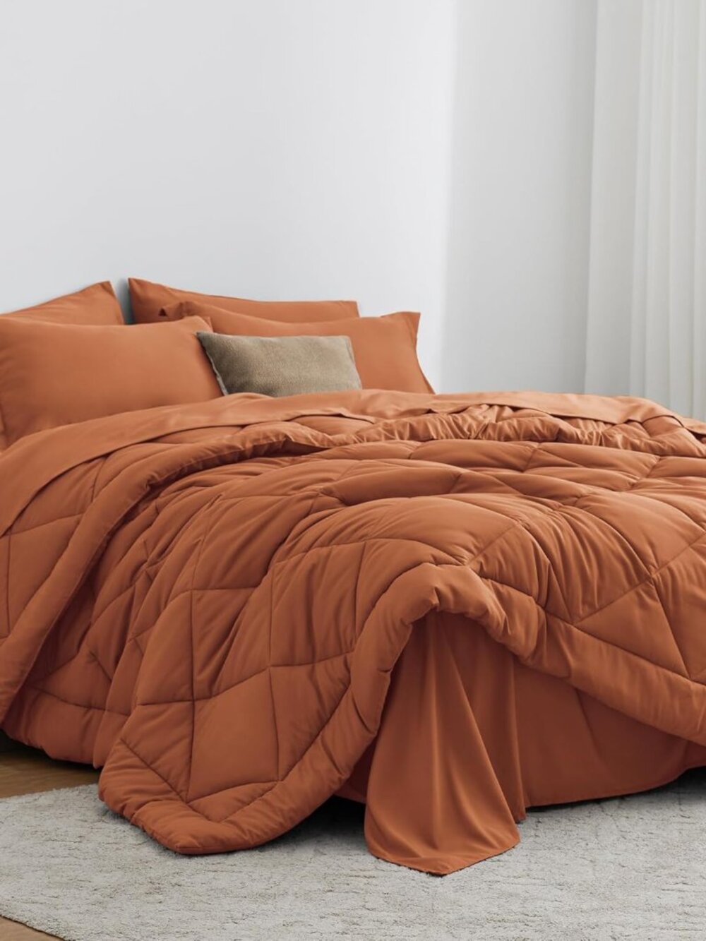 Love's Cabin California King Comforter Set Soft Breathable Fabric New Sealed